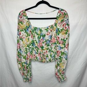 AFRM Floral Garden Crop Top